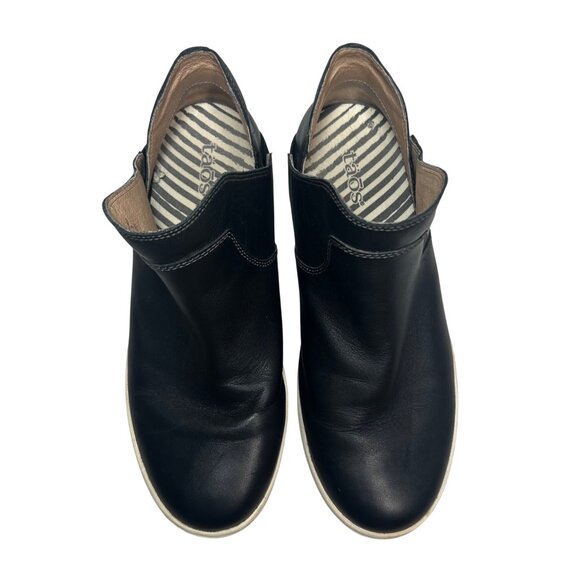Taos Shoes - Taos Black Leather Slip-On Shoes Unity US 8.5 Womens Casual Comfort Sneakers